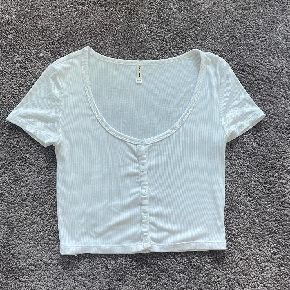 Sunday Best Holly Top White